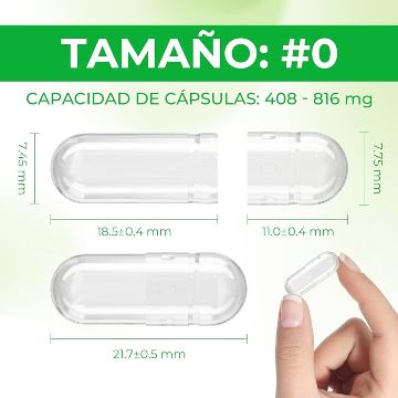 CAPSULAS N°0 HPMC